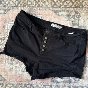 Torrid Black Denim Cutoff Shorts